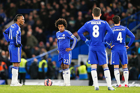 © Reuters/Stefan Wermuth Enttäuschte Chelsea-Spieler