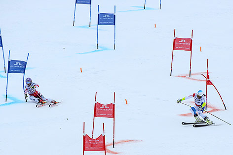 Michaela Kirchgasser (AUT) im Parallelslalom des Teambewerbs