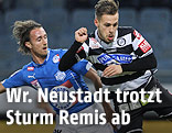Philip Hellqvist (Wr. Neustadt) und Lukas Spendlhofer (Sturm)