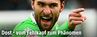 Bas Dost jubelt