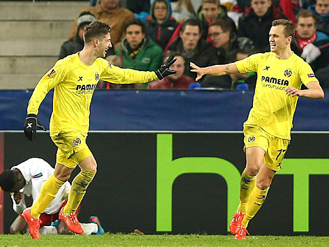 Luciano Vietto und Denis Cheryshev (beide Villarreal)