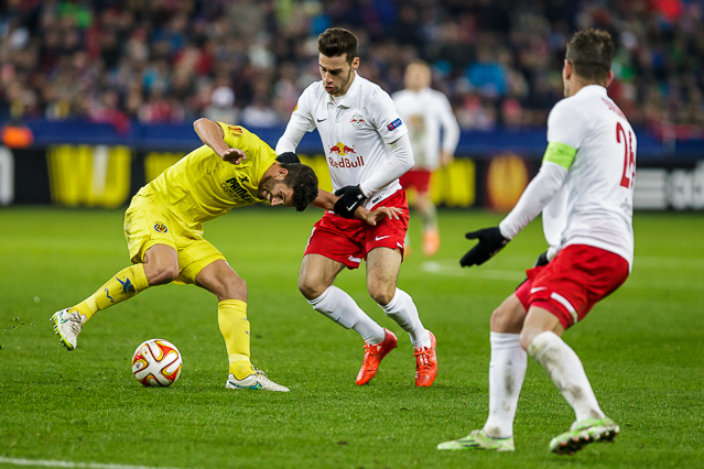 Szene aus dem Spiel FC Salzburg - Villarreal CF