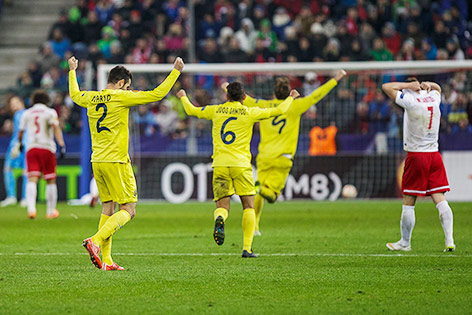 Szene aus dem Spiel Salzburg - Villarreal