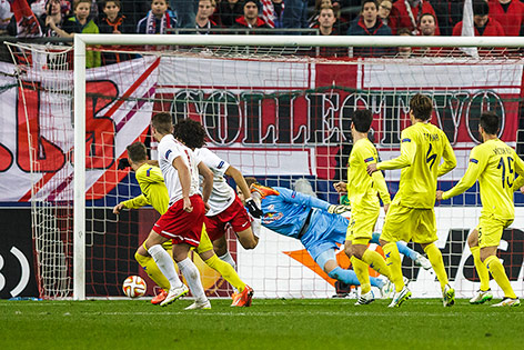 Szene aus dem Spiel Salzburg - Villarreal