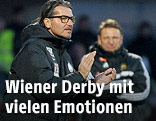 Trainer Gerald Baumgartner (Austria) und Zoran Barisic (Rapid)
