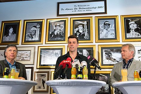 Pressekonferenz mit ÖSV-Präsident Peter Schröcksnadel, Mario Matt und ÖSV-Sportdirektor Hans Pum