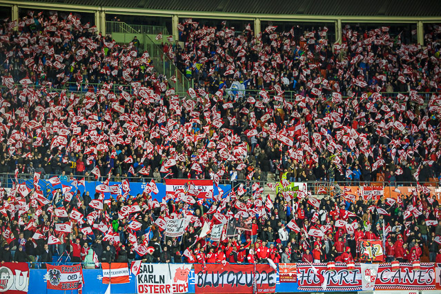 Szene aus dem Spiel Österreich - Bosnien