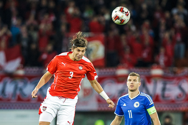 Szene aus dem Spiel Österreich - Bosnien