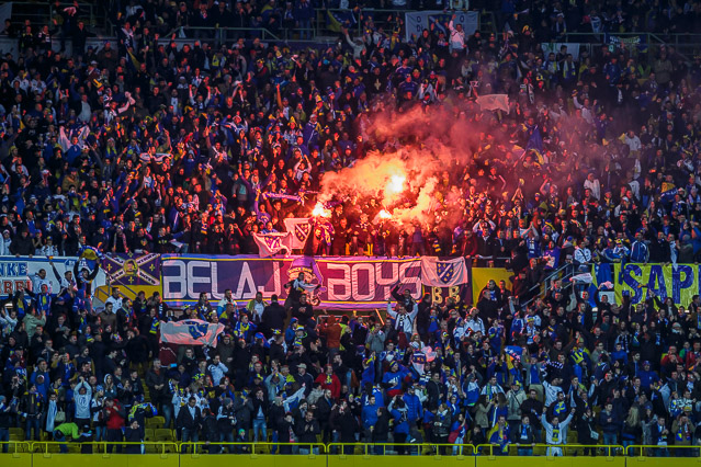 Szene aus dem Spiel Österreich - Bosnien