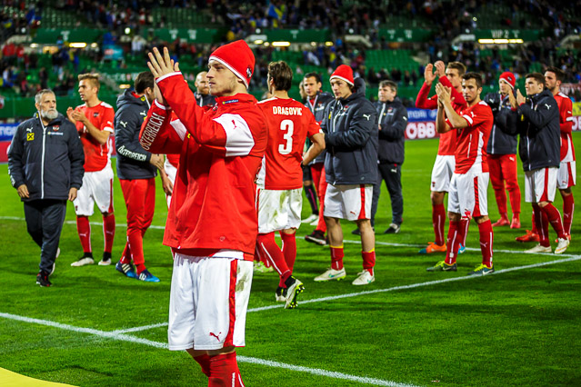 Szene aus dem Spiel Österreich - Bosnien