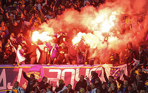 Fans der bosnischen Mannschaft
