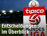 Fu&szlig;ball auf einem Tipico-Podest