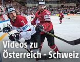 Brian Lebler (Österreich) gegen Roman Josi (Schweiz)