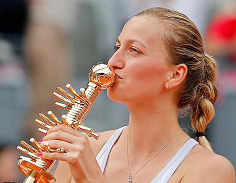 © AP/Paul White Petra Kvitova mit Pokal