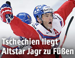 Jubel von Tschechiens Jaromir Jagr