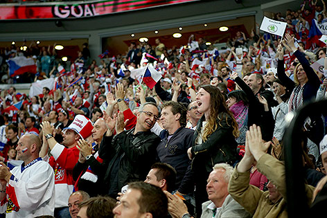 © GEPA/Andreas Pranter Tschechische Fans jubeln