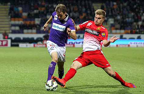Fabian Koch (A.Wien) und Lukas Grozurek (Admira)