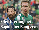 Mattias Sereinig (Wiener Neustadt) und Robert Beric (Rapid)