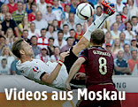 &Ouml;sterreichs Marc Janko schie&szlig;t ein Tor gegen Russland