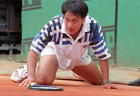 © AP/Lionel Cironneau Michael Chang in Paris 1995