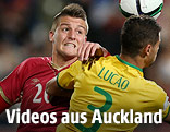 Sergej Milinkovic (Serbien) und Lucao (Brasilien)