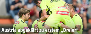Austria-Spieler jubeln