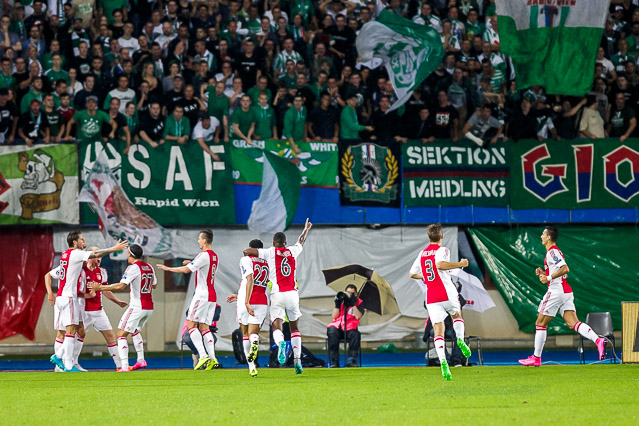 © ORF.at/Christian Öser Szene aus dem Spiel Rapid Wien gegen Ajax Amsterdam