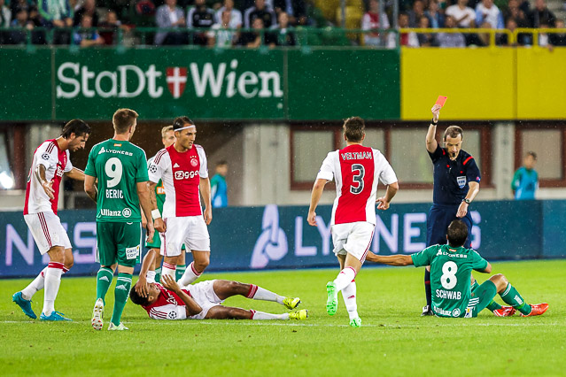 © ORF.at/Christian Öser Szene aus dem Spiel Rapid Wien gegen Ajax Amsterdam