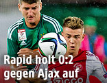 Szene aus dem Spiel Rapid Wien gegen Ajax Amsterdam