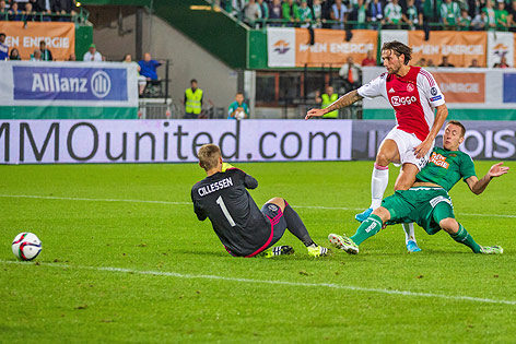 © ORF.at/Christian Öser Szene aus dem Spiel Rapid Wien gegen Ajax Amsterdam