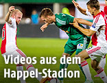 Szene aus dem Spiel Rapid Wien gegen Ajax Amsterdam
