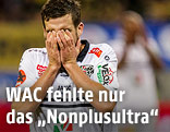 Enttäuschter WAC-Spieler