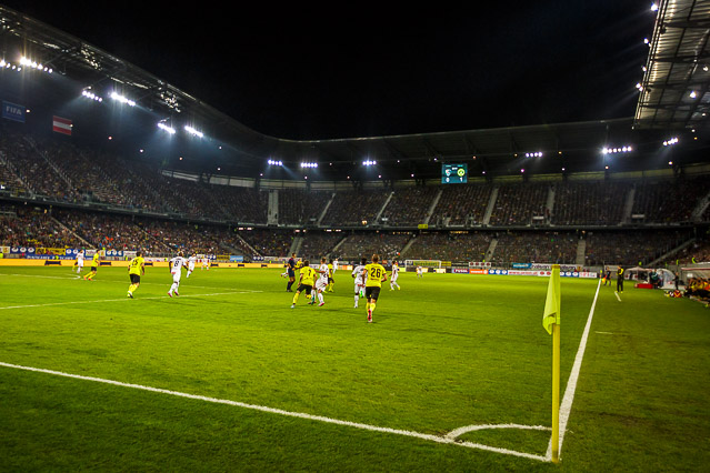 © ORF.at/Christian Öser Szene aus dem Spiel WAC - Dortmund