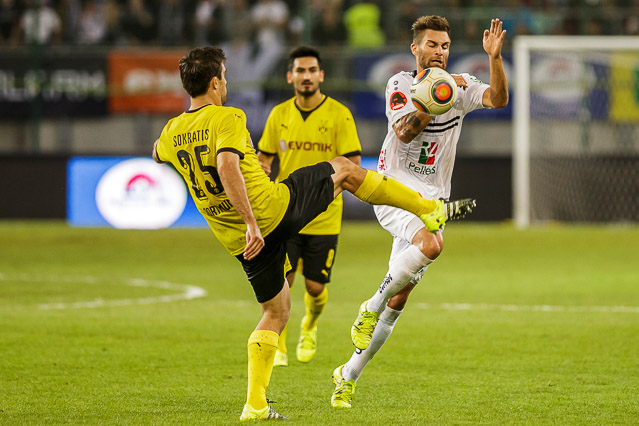 © ORF.at/Christian Öser Szene aus dem Spiel WAC - Dortmund