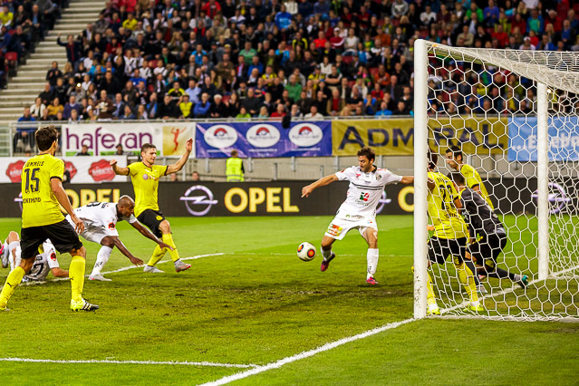 © ORF.at/Christian Öser Szene aus dem Spiel WAC - Dortmund
