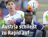 Benedikt Zech (Altach) und Olarenwaju Kayode (Austria)