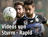 Thanos Petsos (Rapid) und Josip Tadic (Sturm)