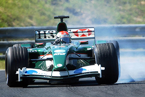 © AP/MTI, Imre Foeldi Justin Wilson auf dem Hungaro-Ring im Jaguar