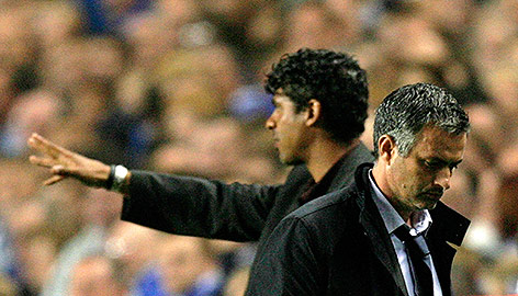 © Reuters/Kieran Doherty Jose Mourinho und Frank Rijkaard