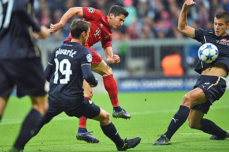 © APA/EPA/Andreas Gebert Tor von Robert Lewandowski (Bayern) gegen Zagreb