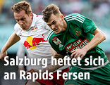 Christian Schwegler (Salzburg) und Stefan Stangl (Rapid)