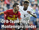 Spielszene Montenegro gegen &Ouml;sterreich