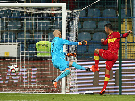 Robert Almer (Österreich) und Mirko Vucinic (Montenegro)