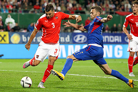 © GEPA/Mario Kneisl Aleksandar Dragovic (AUT) und Nicolae Milinceanu (MDA)