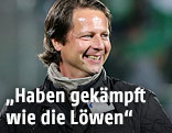 Lachender Grödig-Trainer Peter Schöttel