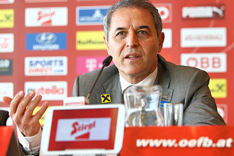© GEPA/Christian Ort ÖFB-Teamchef Marcel Koller bei einer Pressekonferenz