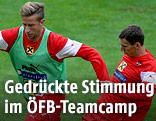 Marc Janko und Florian Klein im ÖFB-Teamcamp