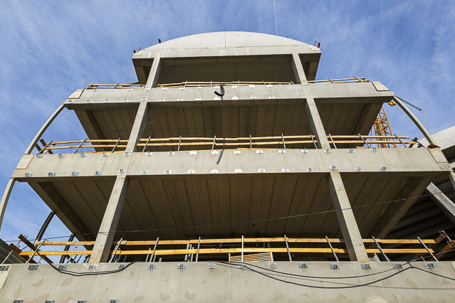 Gleichenfeier auf der Baustelle des Allianz Stadions