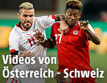 Josip Drmic (SUI) und David Alaba (AUT)