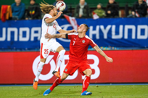 ÖFB-Spieler Marko Arnautovic im Match gegen die Schweiz